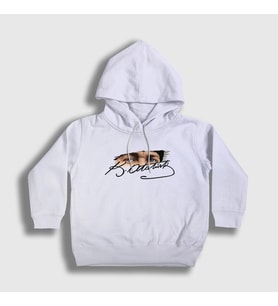 Presmono Unisex Çocuk Beyaz 19 Mayıs 29 Ekim 23 Nisan 10 Kasım Atatürk Kapüşonlu Sweatshirt 501277tt (Beyaz)