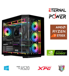 ETERNAL POWER RYZEN 7 5700X 32G DDR4 1TB M.2 RTX5060Ti A520 A650W