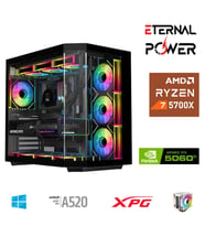 ETERNAL POWER RYZEN 7 5700X 32G DDR4 1TB M.2 RTX5060Ti A520 A650W