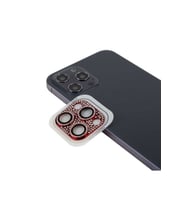 Apple iPhone 12 Pro Max Uyumlu Zore CL-08 Kamera Lens Koruyucu (Kırmızı)