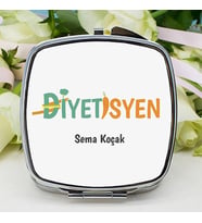 Kişiye Özel Diyetisyen Doktora Hediye Makyaj Aynası