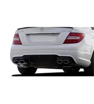 Mercedes C Serisi W204 (2012-2014) Makyajlı Arka Tampon Eki - Difüzör (Plastik)