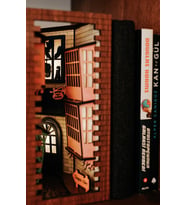 Woodenreal Diagon Alley Book Nook Kitap Köşesi İsme Özel Işıklı