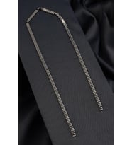 Hematit Doğal Taş Parlak Gümüş Yassı Elips Kesim 2x4mm Dizi [AA]