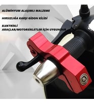 DailyTech Motosiklet Scooter Fren Kilidi Alüminyum Anahtarlı Güvenlik Kilidi Gidon