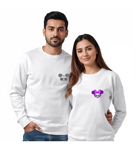 Sevgililer Günü Özel Kombin, 2 Ürün Bisiklet Yaka Sweatshirt