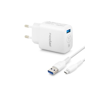 Micro Usb Qc 3.0 Hızlı Şarj Seti 18W 3.4A Usb Adaptörlü - Beyaz ND1009