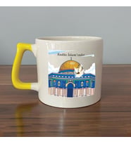 Kudüs İslam'ındır Baskılı Sarı Kulplu D Kupa