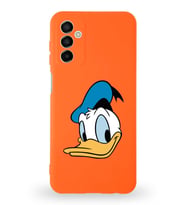 Samsung Galaxy A04s Uyumlu Lansman Kılıf Altı Kapalı İçi Kadife  Donald Duck-B Tasarımlı  Kapak (Şeffaf)