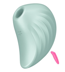 Pearl Diver Klitoris Emici Güçlü Titreşimli Çift Motorlu Air Pulse Vibratör+Vibratör