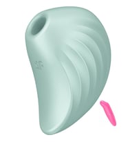 Pearl Diver Klitoris Emici Güçlü Titreşimli Çift Motorlu Air Pulse Vibratör+Vibratör