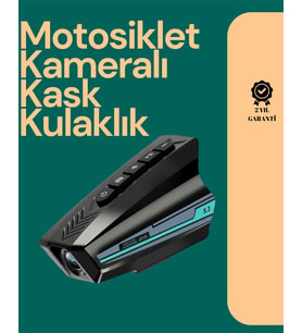 Lexroo GoLook Destekli Motosiklet Kask Kamerası – 50 Saat Pil, Geniş Açı