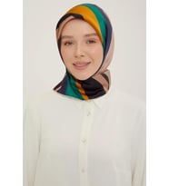 Armine Nostalji Tivil İpek 8301-84 Pembe  Karışık Desen