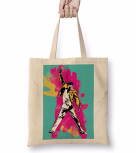 Queen Freddie Mercury 012 Bez Çanta Uzun Saplı