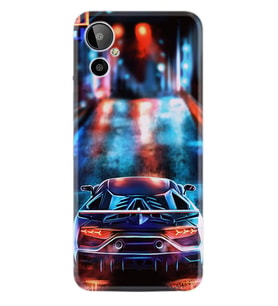 General Mobile GM 23 SE Uyumlu Kılıf Silikon Desen Özel Seri Neon Cars 1724