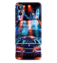 General Mobile GM 23 SE Uyumlu Kılıf Silikon Desen Özel Seri Neon Cars 1724