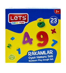 Lets 23 Parça Rakamlar Oyun Hamuru Seti