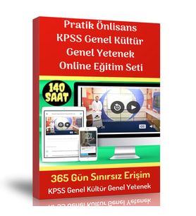 Pratik Önlisans KPSS Genel Kültür Genel Yetenek Online Eğitim Seti