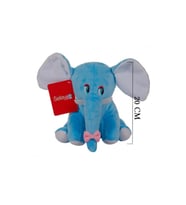 Peluş Fil Oyuncak Uyku Arkadaşı 20 Cm Mavi 1286 (Çok Renkli)