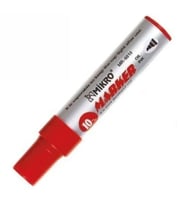 Mikro 10 mm Kesik Uçlu Permanent Markör Kırmızı (8 Adet)