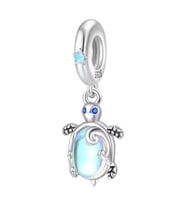 Göz Alıcı Kaplumbağa Charm  925 Ayar Gümüş
