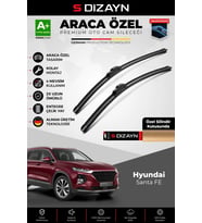 S-Dizayn Hyundai Santa FE Ön Cam Silecek Seti 2018-2023 Premium Araca Özel 65-40 Cm A+ Kalite
