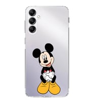 Samsung Galaxy A14  Kamera korumalı Kapak Mickey Mouse Tasarımlı  Şeffaf Kılıf
