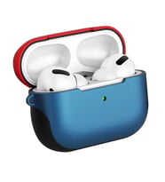 Lexroo Airpods Pro Kılıf Shockproof Silikon - Mavi-Kırmızı