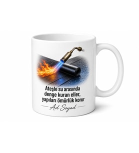 Çatı İzolasyon Ustasına Su Yalıtımı Membran Pürmüz Ateşi Koruma Kupa Hediye