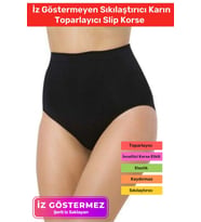 Özel Üretim Yüksek Bel Kaydırmaz İz Göstermeyen Sıkılaştırıcı Karın Toparlayıcı Slip Korse
