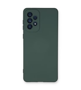 Galaxy A73 5G Kılıf Nano Içi Kadife Silikon - Koyu Yeşil