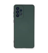 Galaxy A73 5G Kılıf Nano Içi Kadife Silikon - Koyu Yeşil