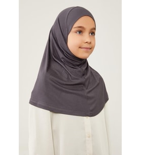Lavender Pratik Çocuk Eşarp Antrasit CPX0306