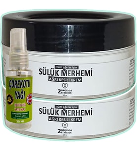 Sülük Merhemi 2 Adet 50 ml Teskin + Çörek Otu Yağı Teskin Yağı 30 ml