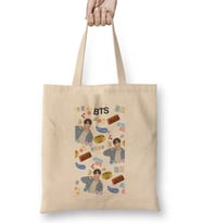 Cute Bts Jimin 01 Bez Çanta Uzun Saplı