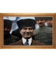 ALTIN ÇERÇEVELİ PASPARTULU TABLO CR354