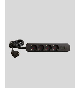 Akım Korumalı Çoklu Priz 4’lü 2 USB 1 Type-C 2500W Güçlü Tasarım