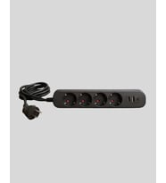 Akım Korumalı Çoklu Priz 4’lü 2 USB 1 Type-C 2500W Güçlü Tasarım