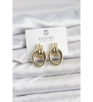 Gold Renk Pirinç Vintage Kadın Küpe 5886 - GLST9687-2819