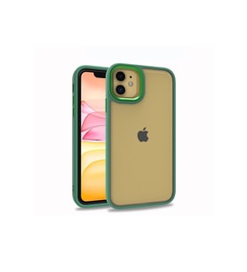 Apple iPhone 11 Uyumlu Kılıf Zore Flora Kapak (Açık Yeşil)