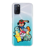 Oppo A52/A72/A92 Uyumlu Pokemon Tasarımlı Şeffaf Telefon Kılıfı