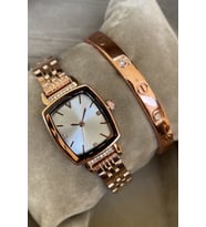 Bileklik Hediyeli Zirkon Taşlı Rose Gold Çelik Kadın Kol Saati Özel Kutusunda Gönderilecektir Anneye Ablaya Sevgiliye Hanima Ese Arkadasa Dogum Gunu Yıldonumu Hediyesi Anneye Kız Kardese Kisiye Ozel Hediye