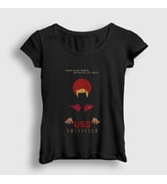 Presmono Kadın Siyah Limits Black Mirror T-Shirt 182153tt