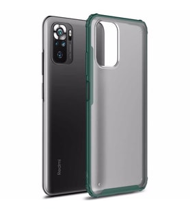 Microsonic Xiaomi Redmi Note 10S Kılıf Frosted Frame Yeşil