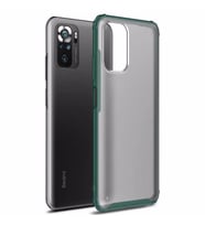 Microsonic Xiaomi Redmi Note 10S Kılıf Frosted Frame Yeşil