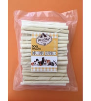 Prochef 100 Adet Beyaz Burgu Çubuk 500 gr Köpek Kemiği & Ödül Maması ( Doğal Sığır Derisi )