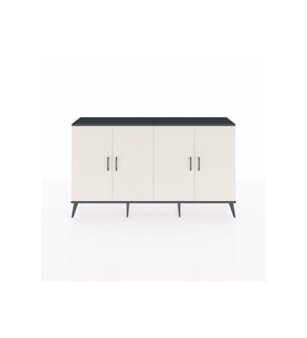 Arges Konsol 6 Raflı 4 Kapaklı 176x30x99 Antrasit-Aytaşı/Antrasit