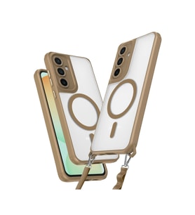 Samsung Galaxy S24 Fe Kılıf Enka Magsafe Silikon Kılıf - Desert