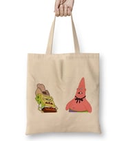 Süngerbob Dirty Dan and Pinhead Larry Bez Çanta Uzun Saplı