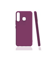 Infinix Hot 8 Uyumlu Kılıf Zore Biye Silikon (Mor)